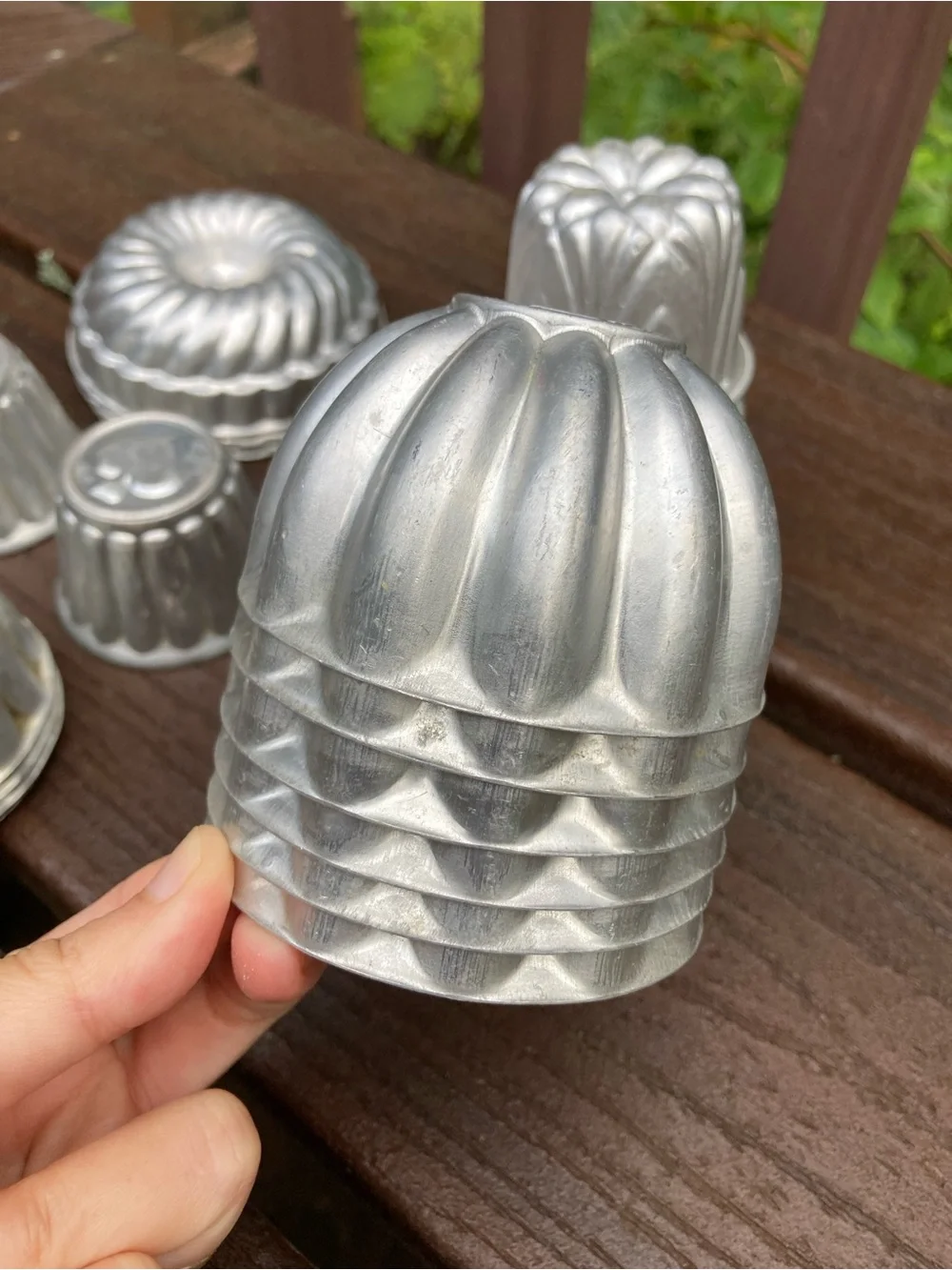 Vintage Aluminum Jello Gelatin Molds Lot of 21 6 Designs JELL-O Retro Kitchen
